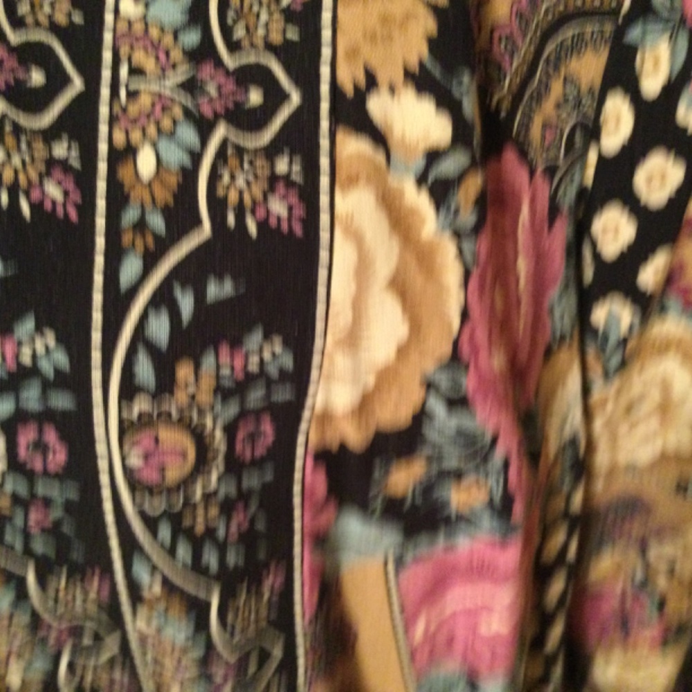 Boho Style Unique Mix Of Patterns & Color, Kimono… - image 2